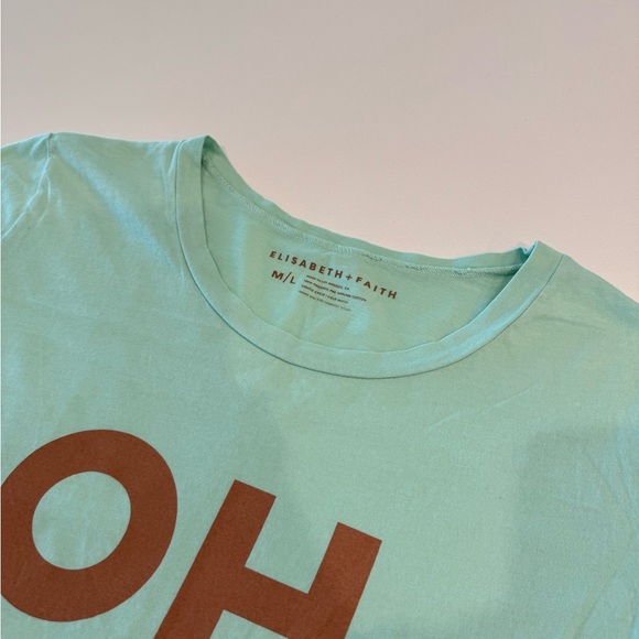 Christmas in July! Oh Joy mint green tshirt by Elisabeth & Faith - M/L - Picture 2 of 3